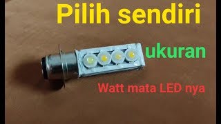 Cara Bikin lampu LED motor dari lampu bekas