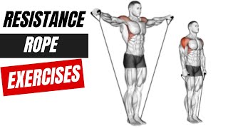 تمارين حبل المقاومة: تمارين لتقوية العضلات Resistance rope exercises