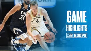 Yale at Purdue | HIGHLIGHTS | Big Ten Men's Basketball | 11/11/24