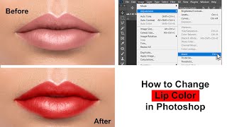 How to Change Lip Color in Photoshop | Add lipstick in Photoshop Tutorial screenshot 5