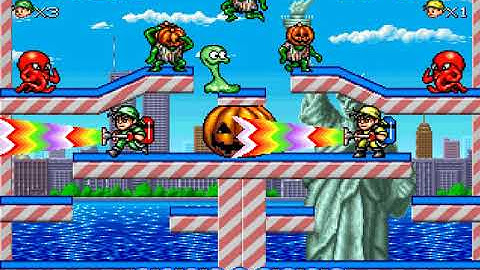 Tumblepop - Data East 1991 - 2 players gameplay (13.09.2020)