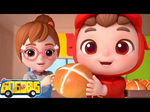 Lagu Anak Anak | Roti Hot Cross | GoGoBus Bahasa
