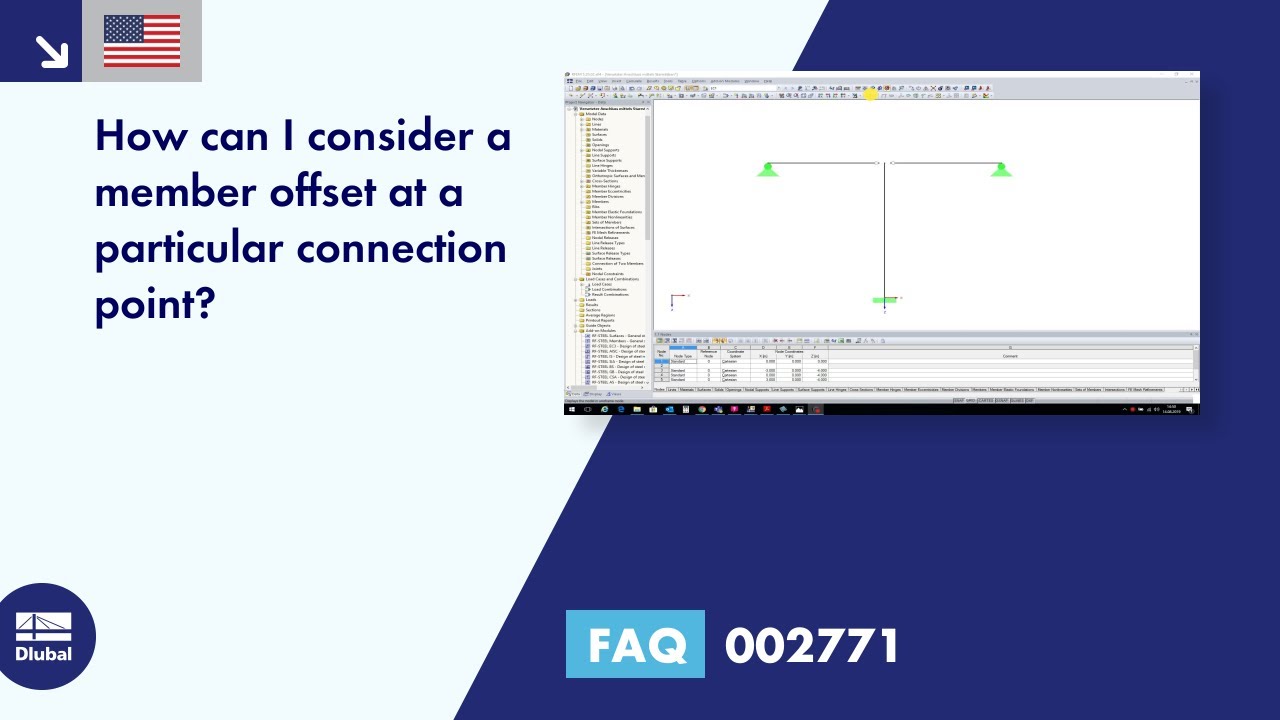 [EN] FAQ 002771 | How can I consider a member offset at a particular connection point?