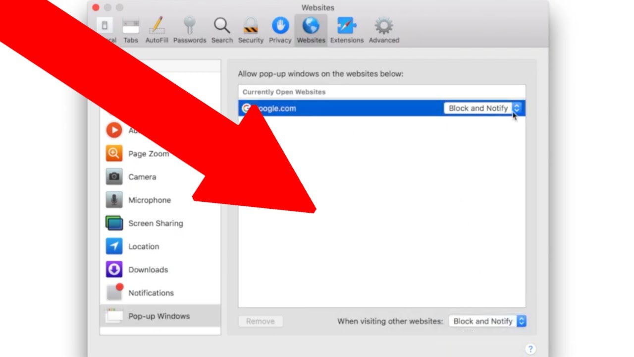 How to TURN OFF Pop Up Blocker on Mac 2021 *NEW - YouTube