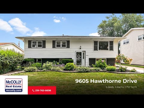 9605 Hawthorne Drive, Munster, IN home video tour