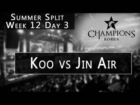 Koo Tigers vs Jin Air Green Wings - LCK Summer Split - Week 12 - Day 3 - Koo vs Jin Air [FR]