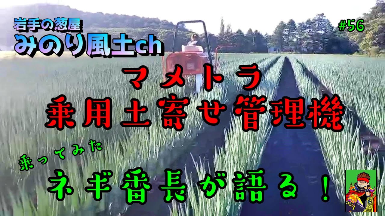 管理機　土寄せ　10馬力 56｠【稼働】マメトラ乗用土寄せ管理機【感想】 - YouTube