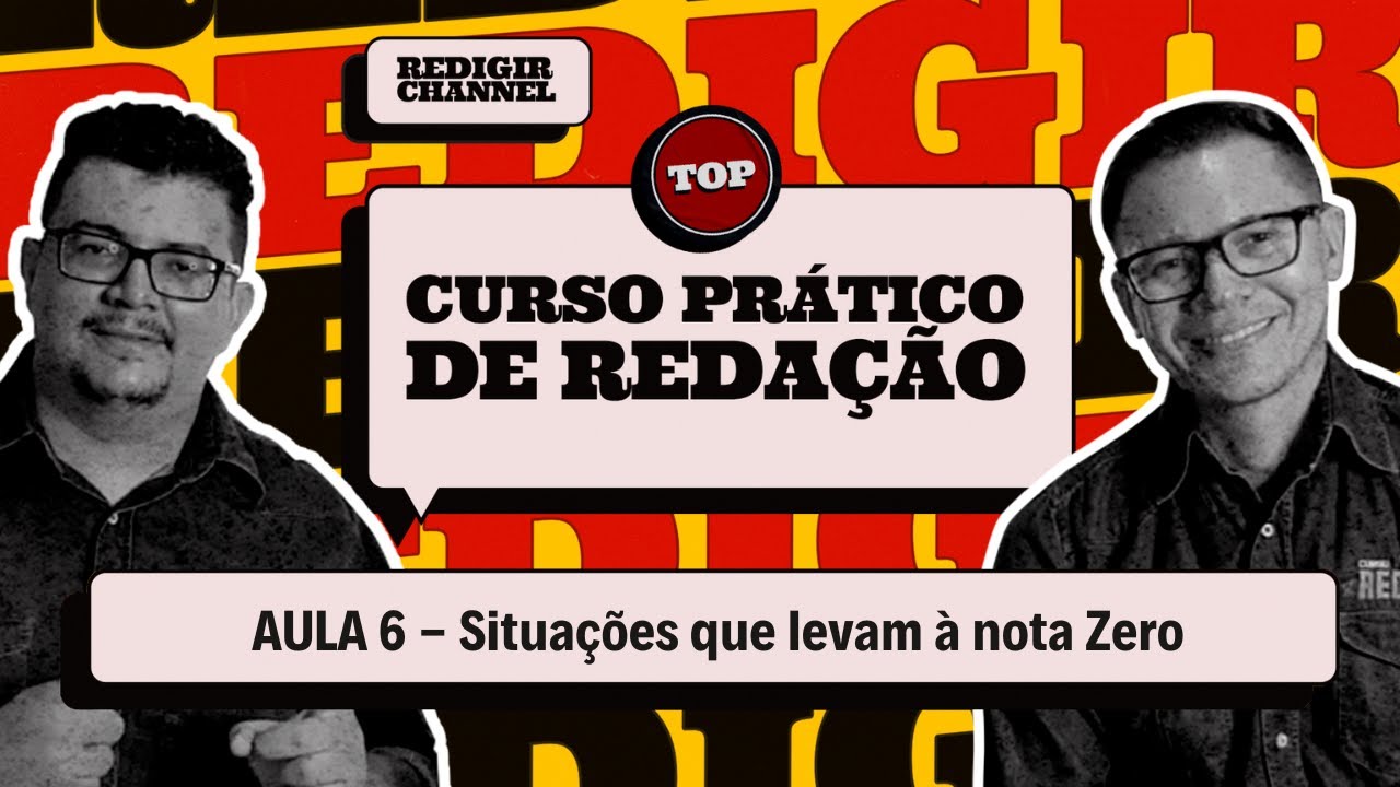 Curso de Redação - Aula 6 - Situações que levam à nota zero - YouTube