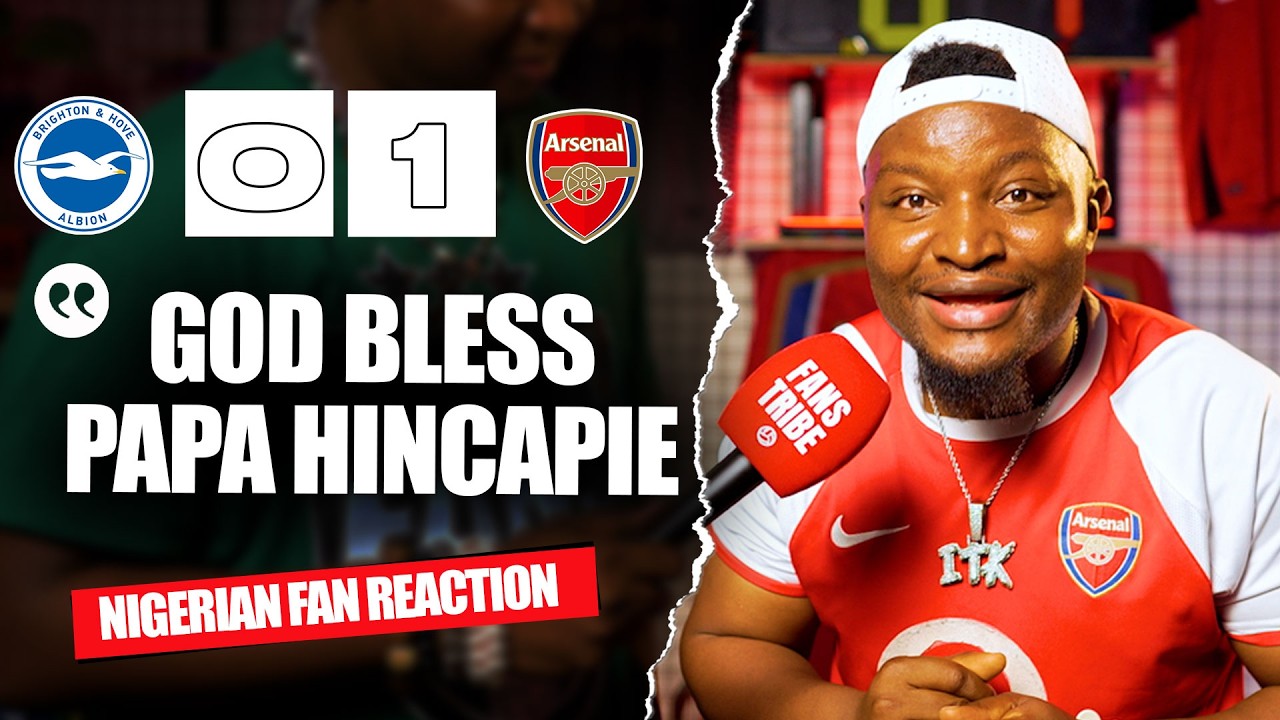 BRIGHTON 0-1 ARSENAL ( Godfrey - NIGERIAN FAN REACTION) - Premier League 2025/2026