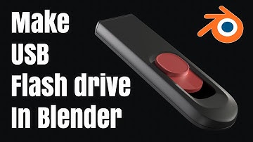 Make USB flash drive / pen drive in blender 2.9X