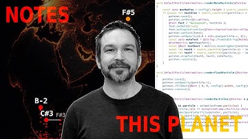 I created a MIDI sequencer that renders my songs into note visualization videos - This Planet