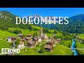Peaceful Dolomites 4K 🇮🇹 | Relaxing Music with Dramatic Peaks and Alpine Landscapes