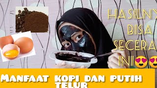 Cara mencerahkan dan menghilangkan bekas jerawat dengan masker kopi dan putih telur