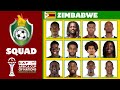 Offizieller Kader Simbabwes Für Den Afrika Cup 2025 Afrika Cup 2025 FootWorld