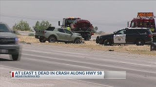 At least 1 dead in crash along Hwy 58