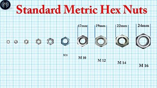 Standard Metric Nuts Sizes
