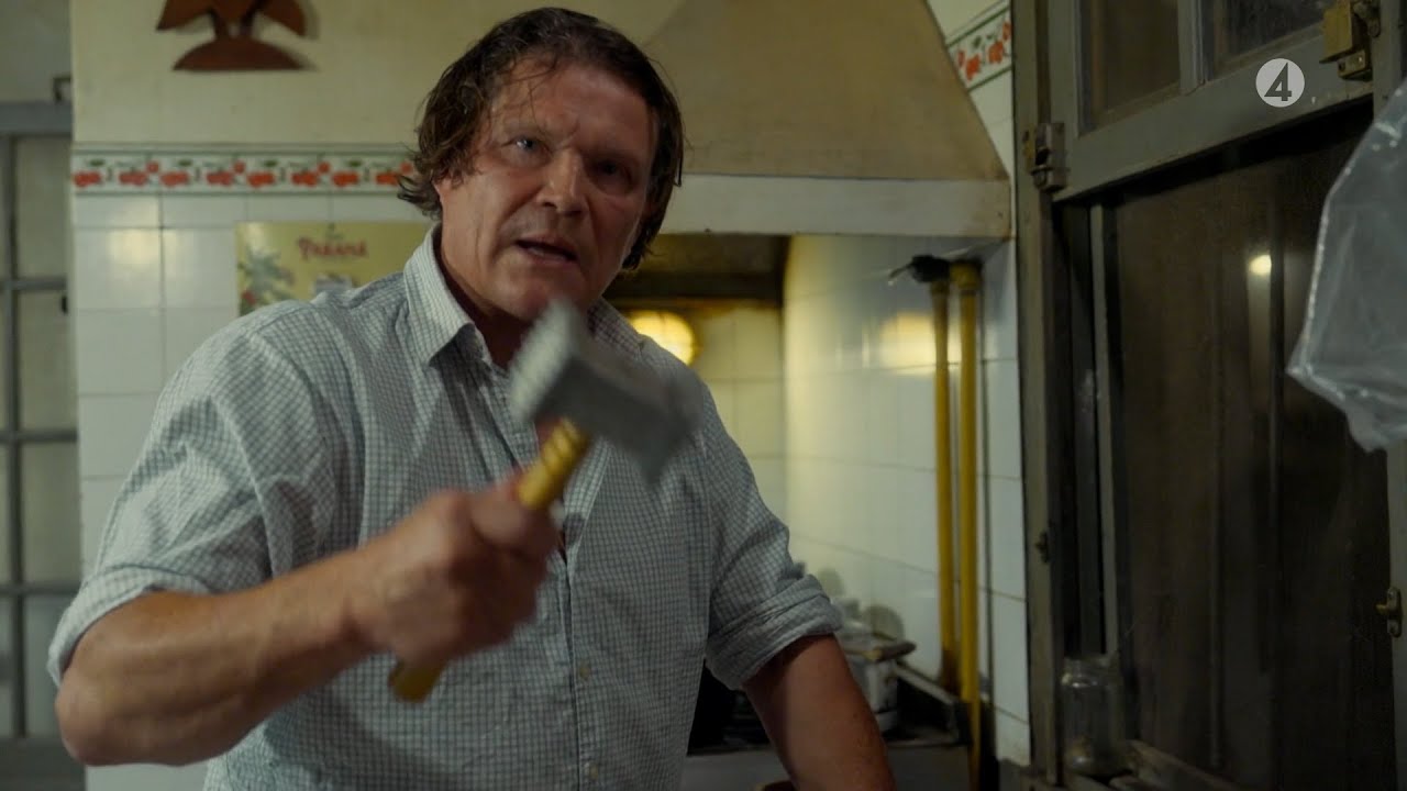 Per Morberg försöker laga biffar i Argentina