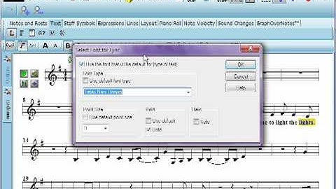 Entering lyrics - Notation Software Tutorial Videos