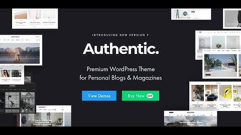 Authentiek - Lifestyle Blog & Magazine WordPress Thema | Modern Persoonlijk Blog Thema