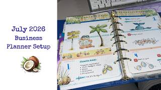 July 2026 Business Setup || Using Cocoa Daisy Inserts!!