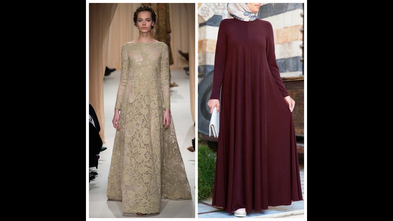 فيديو مهم وحصري .💕 3 ثلاثه طرق لعمل العبايه او الفستان الكلوش المتصل الكامل من الكتف لاخر الطول 💕