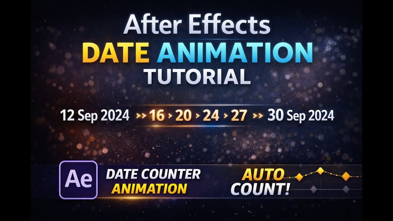 After Effects Date Animation Tutorial - YouTube
