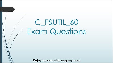 SAP IS Utilities C_FSUTIL_60: Exam Guide and Questions Answers