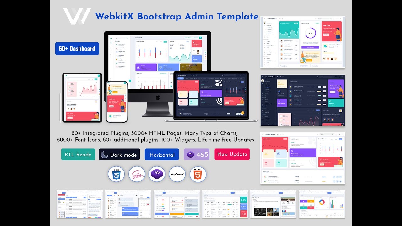 Ui Fixday Line Beautiful Fixed Style Dark Bootstrap Dashboard of WebkitX ui framework ...