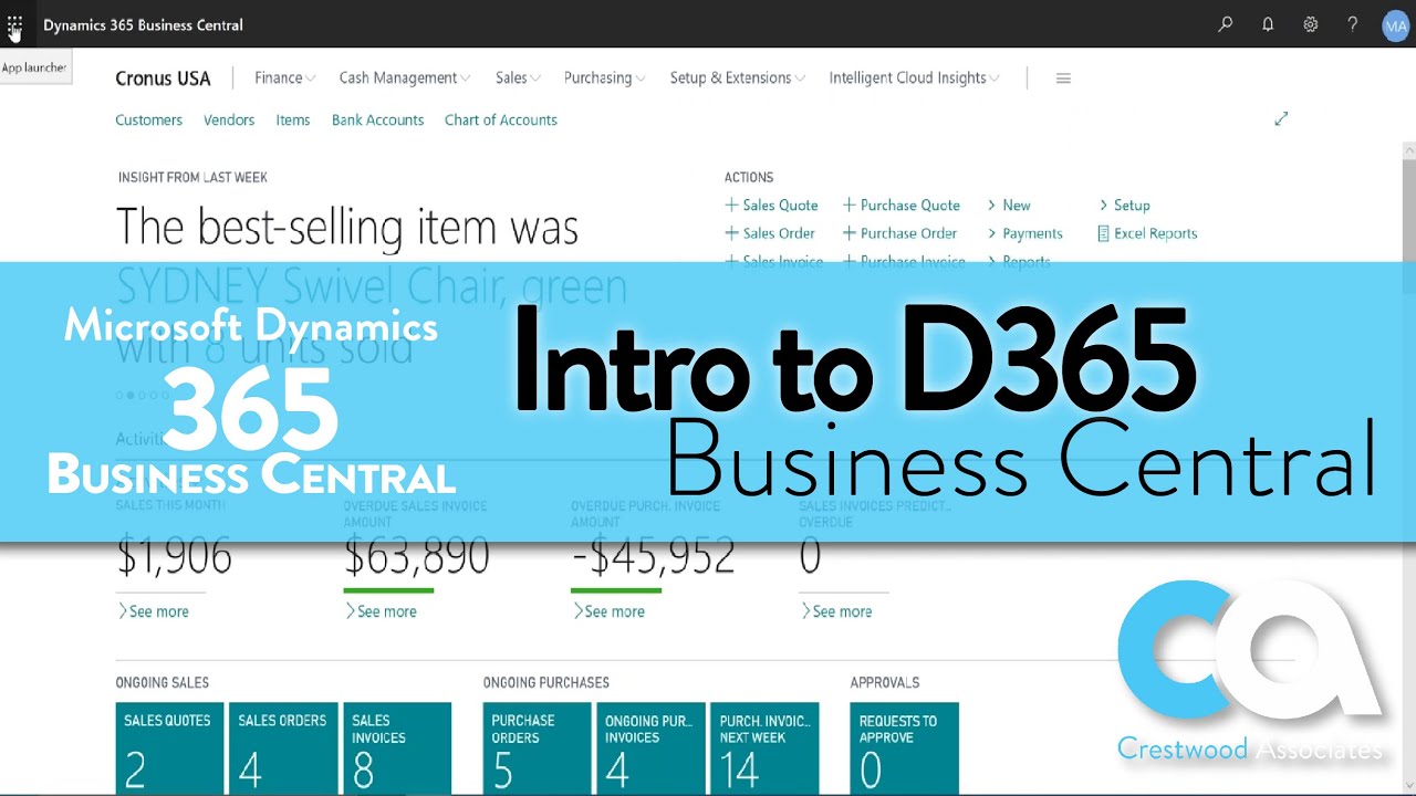 Intro to Business Central Webinar Recording