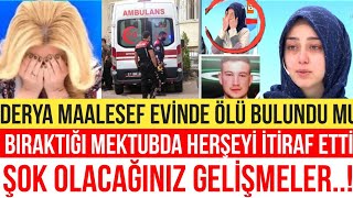 Müge Anlida Derya Evi̇nde Maalesef Canina Kiymiş Biraktiği O Mektup Herşeyi̇ Ortaya Çikardi,Şok İddi̇a