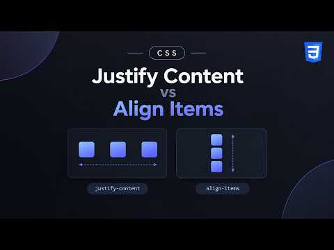 Justify Content vs Align Items | CSS Alignment Explained