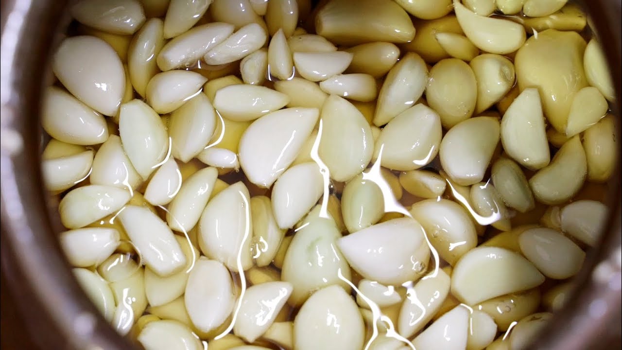 Korean Pickled Garlic Side Dish Maneul Jangajji YouTube