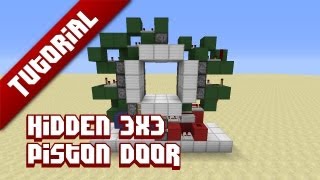 Minecraft Tutorial: Hidden 3x3 Piston door