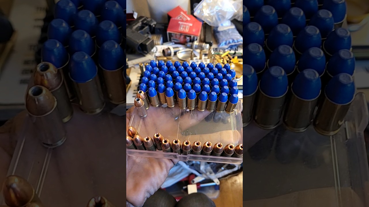 Reloading 40 Cal Blue Bullets With Lee Handpress
