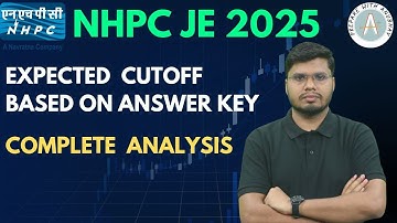 NHPC JE  2025 EXPECTED CUTOFF ACCORDING TO ANSWER KEY BY ANUBHAV SIR #nhpcje