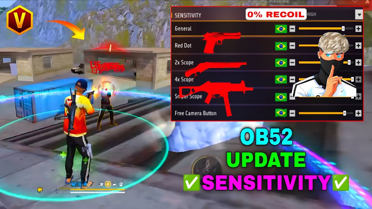 Free Fire Headshot Setting After OB52 Update 2026⚡Best Sensitivity Settings ⚙️| Sensitivity Setting 