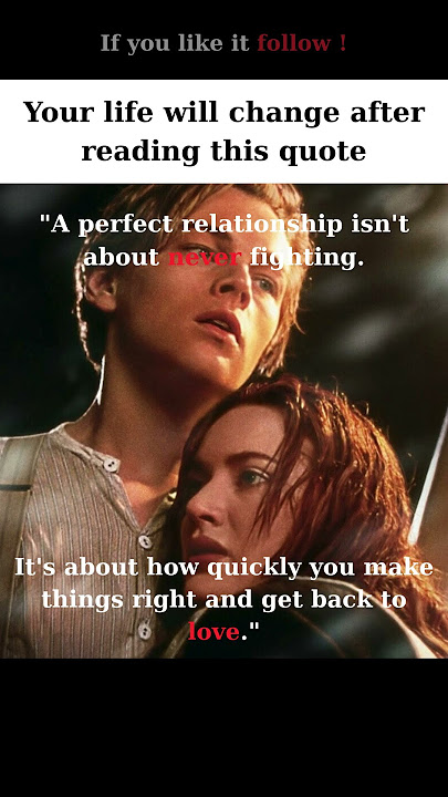 A Perfect Relationship #qoutes #life #motivationalquotes #psychology #motivation