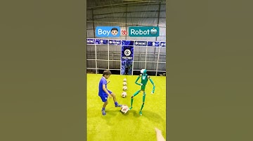 Unfair Advantage: Boy vs. Robot in Reaction Challenge😉😁#robot #boy