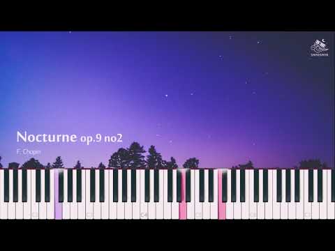 Nocturne Op.9 No.2 (녹턴 2번) (쉬운 악보) - F. Chopin (쇼팽)