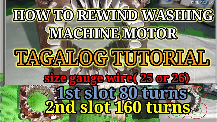HOW TO REWIND WASHING MACHINE MOTOR    (PART 1)