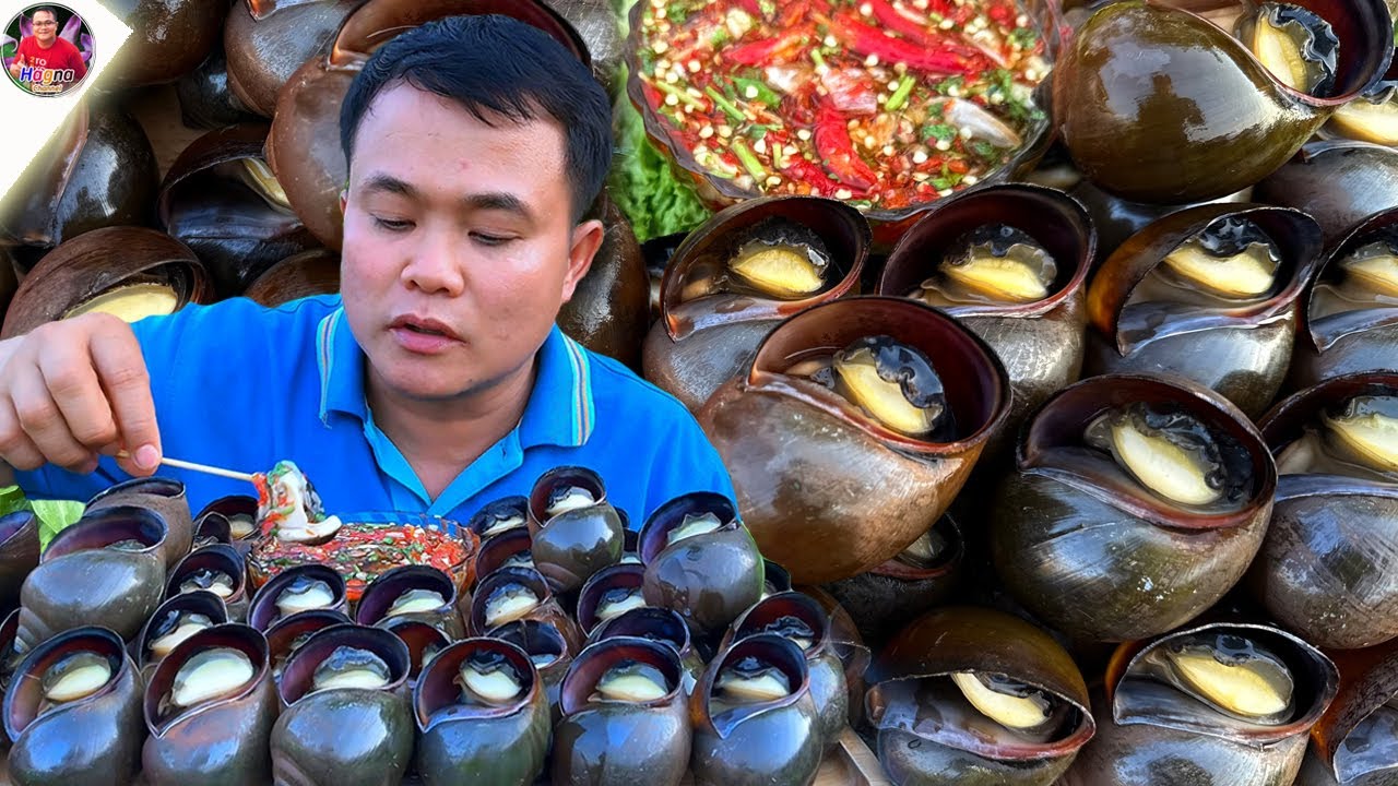 หอยปังตัวใหญ่ๆ ซดน้ำจิ้มแกล้มผักกรอบแซ่บๆ จ้วดๆ สะใจคัก