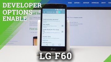 How to Activate Developer Options in LG F60 - Developer Settings