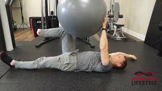 Dead Bug with Ball (exercise)