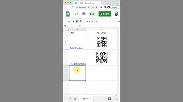 Get free QR codes from Google Sheets