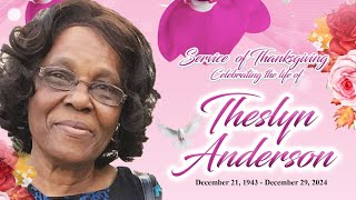 Graveside Service For Theslyn Anderson