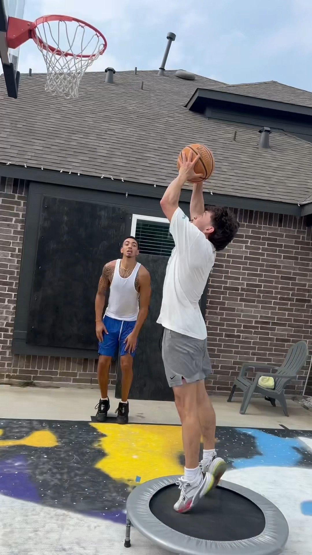 Can A Mini Trampoline Make YDN Dunk On 10 Foot?? ?