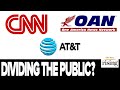 Parent company of cnn att funds one america news reveals only virtue is to divide the public