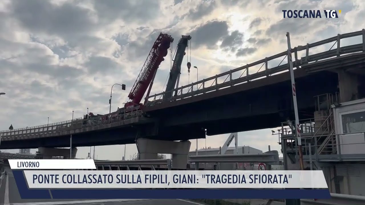 2026-03-07 LIVORNO - PONTE COLLASSATO SULLA FIPILI, GIANI,  TRAGEDIA SFIORATA