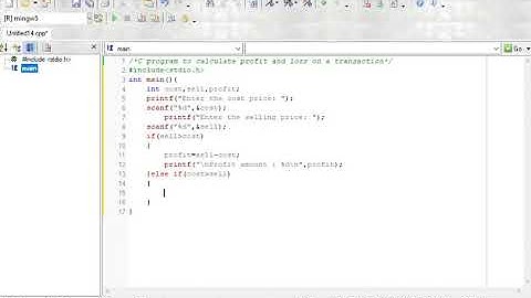 C program to calculate profit and loss on a transaction