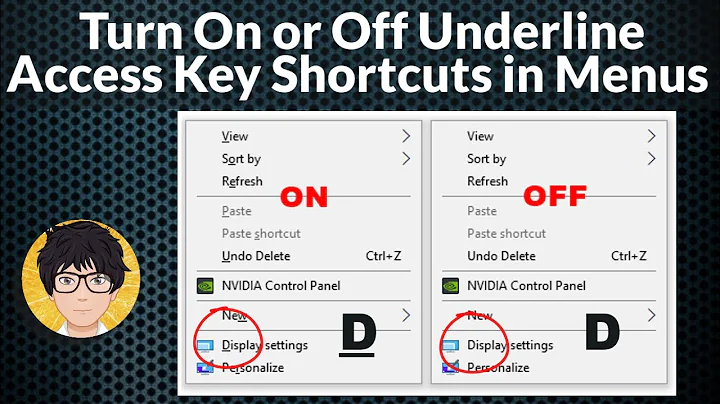 Underline access key shortcuts turn on or off | how to | Windows 10 | 2021 💻⚙️🐞🛠️
